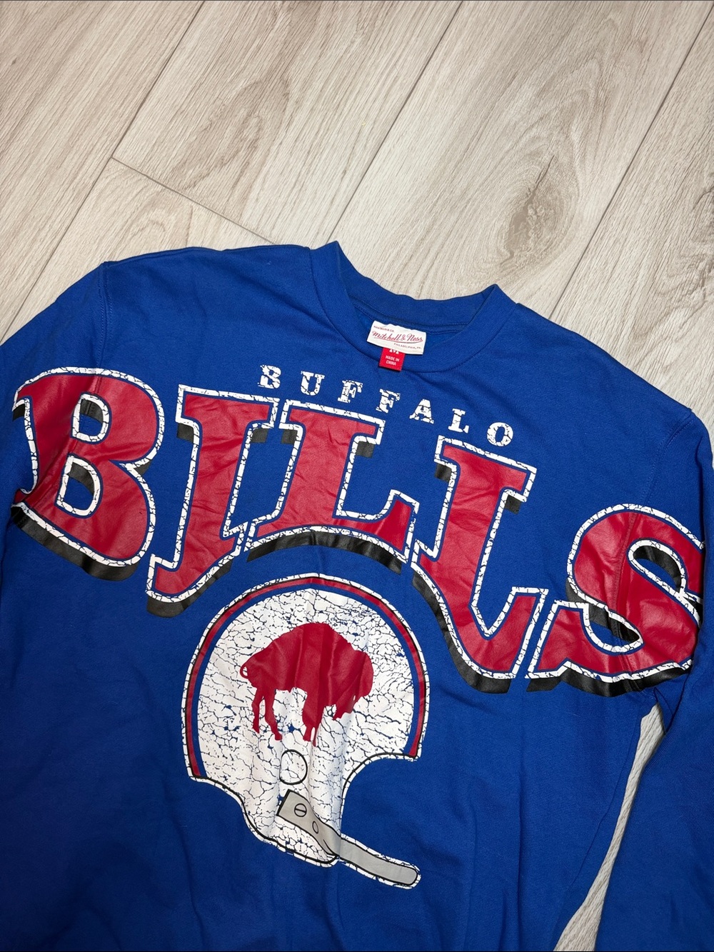 Mitchell & Ness Buffalo Bills Graphic Crewneck Sweatshirt
